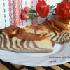 Sernik zebra czekoladowo waniliowy.