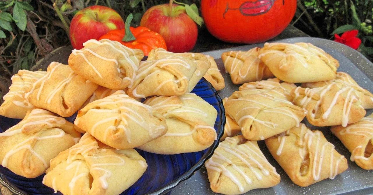 pyszne CIASTECZKA KOPERTY Z JABŁKAMI I LUKREM tylko kilka składników+FILM