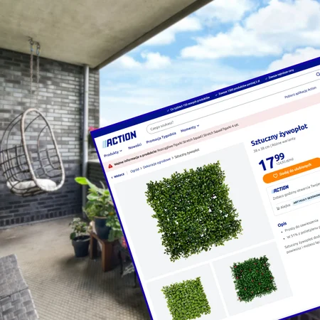 Ten żywopłot z Action za 17 zł bosko odmieni balkon! Zero podlewania - prywatna, zielona oaza przez cały rok