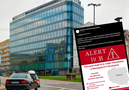 "Mogą występować hałas oraz dym. Zachowaj spokój"! Nietypowy alert RCB!