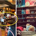 Ta kobieta przewijała dziecko w restauracji przy gościach! Zdjęcie wywołało burzę w internecie
