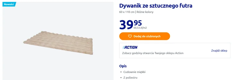 Zdjęcie Ten nowy dywan z Action za 39 zł to gorący hit wnętrz! Jest mały, ale bąbelkowa struktura zrobi w pokoju duży efekt wow! #1