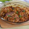 Żeberka duszone w cebuli i ketchupie