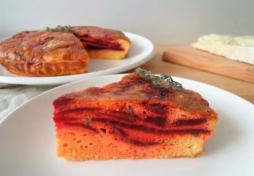 Pieczona frittata z burakami