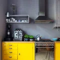 Cytrynowe meble w kuchni