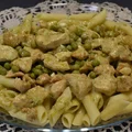 Penne z kurczakiem i Pesto zielonym