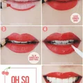Piękne czerwone usta