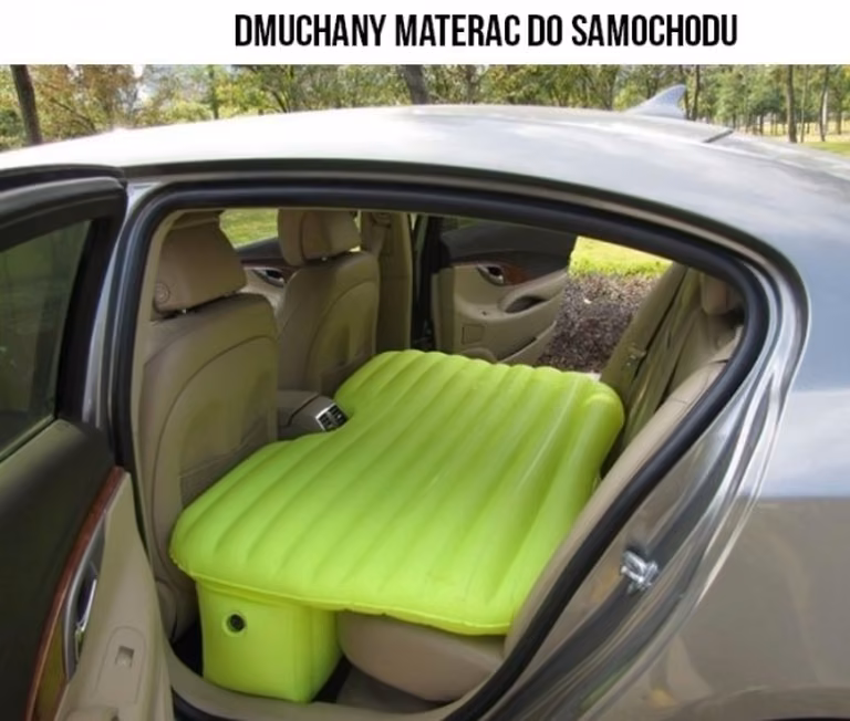 Dmuchany materac do samochodu