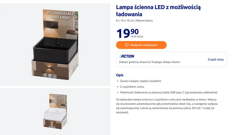 Zdjęcie Ta lampa LED z Action za 19,90 to HIT! Montaż w 1 minutę, bez kabli i z czujnikiem ruchu #1