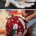 Ręcznie zdobione bombki