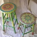 Ręczne zdobione taborety