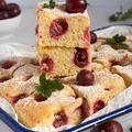 Biszkoptowe ciasto z agrestem