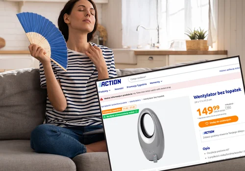 Nie tylko chłodzi, ale też wygląda! Nowoczesny i bezpieczny wentylator bez łopatek w Action teraz w mega promocji!