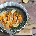 Belona pieczona z batatami