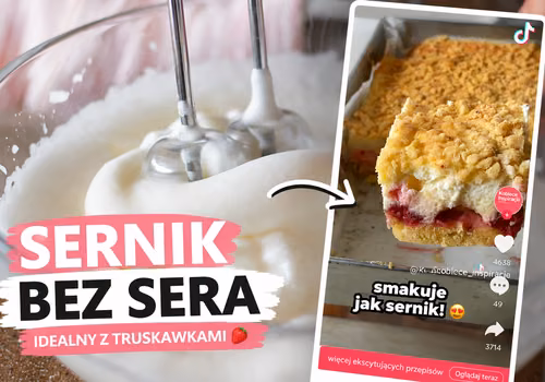 Upiekłam „sernik bez sera” z truskawkami. Rodzina nie mogła uwierzyć, z czego powstało to ciasto