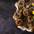 Muffiny kokosowe z jagodami