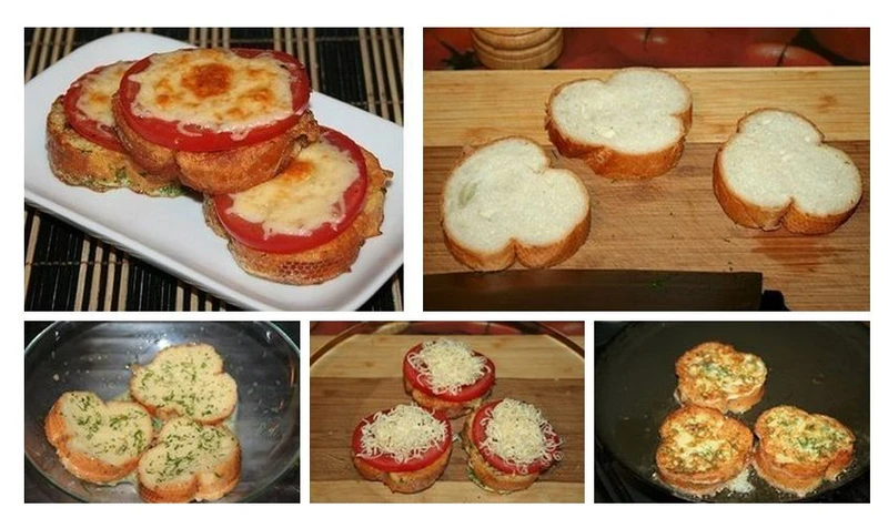 Francuskie tosty z pomidorem