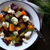 Pieczone kolorowe buraki