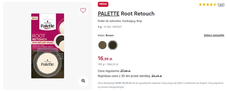 Zdjęcie Ten puder z Rossmanna za 17 zł to totalny hit na siwe odrosty! Błyskawicznie maskuje, odporny na wilgoć i trzyma do następnego mycia #1