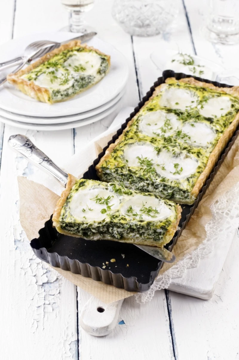 Tarta ze szpinakiem i mozzarellą