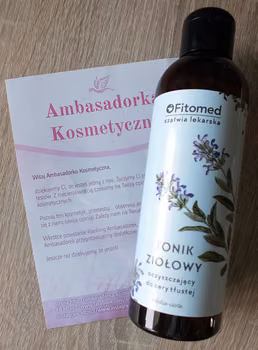 Ziołowy tonik oczyszczający do cery tłustej