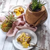 Pieczona owsianka z kokosem i ananasem- szybkie ciasto owsiane