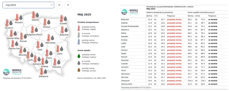 Zdjęcie Jaka będzie pogoda na majówkę 2025? Mieszkańcy tych województw nie będą zadowoleni #4