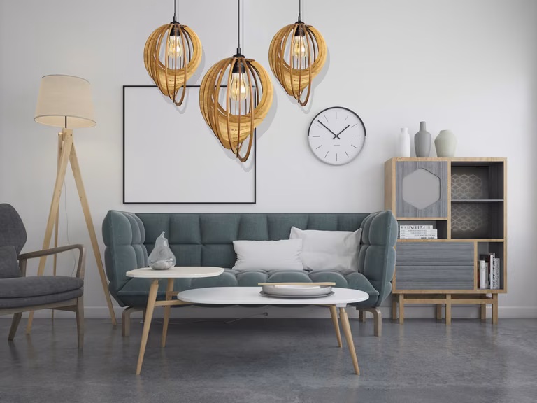 Lampa drewniana DIY