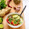Tajska zupa kokosowa Tom Kha Gai z boczniakami