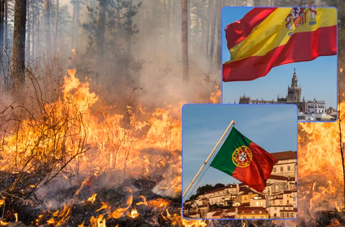 Co najmniej 4 ofiary i setki tysięcy hektarów spalone. Tragiczne pożary w Portugalii i Hiszpanii!