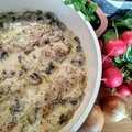 Piersi w sosie pieczarkowym