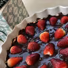 Tarta owocowa z masłem orzechowym