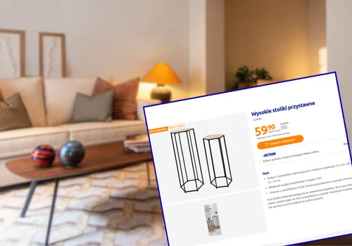 Te wysokie geometryczne stoliki z Action robią furorę wśród klientów! 2 sztuki za 59 zł, lekkie i praktyczne, a salon nabierze charakteru