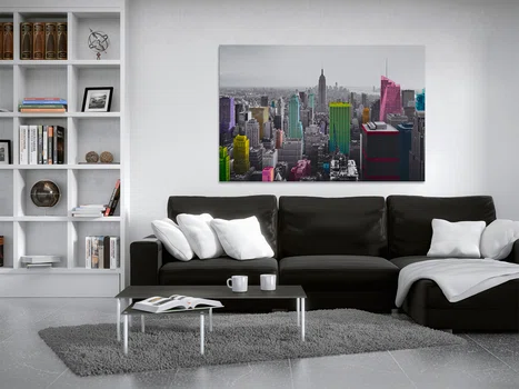 Tysiące barw Nowego Jorku - nowoczesny obraz na płótnie