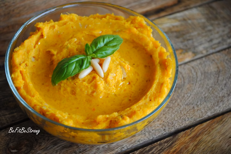 Szybkie pesto z pieczonej dyni