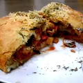 Vege Calzone (faszerowane smażonym tofu i warzywami )