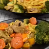 Makaron curry z polędwiczkami