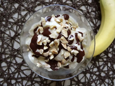 Zdrowe lody bananowe