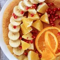 Pełnoziarnisty omlet z owocami