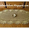 Bieżnik w kolorze starego złota 120/60 cm. Zrób razem ze mną :-)