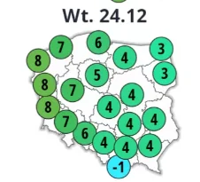 Zdjęcie Jest najnowsza prognoza temperatury i opadów śniegu na Święta! Modele IMGW zaskakują #3