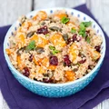 Sałatka z pieczoną dynią, quinoa i żurawiną