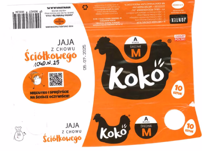 Salmonella w jajach KOKO: wszystko, co musisz wiedzieć o wycofanej partii 2PL02181302 K-2