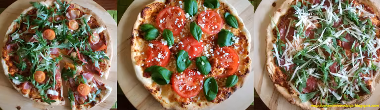 Włoska pizza na cienkim cieście (oryginalny przepis na ciasto i sos + 3 rodzaje pizzy)