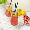 Drink z granatem, cytryną, limonką i miętą (alkoholowy)