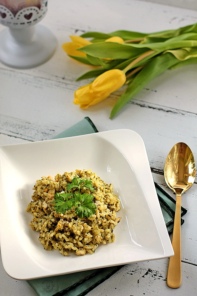 SZPINAKOWE RISOTTO
