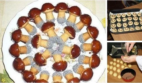 Ciasteczka grzybki