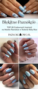 Błękitne Paznokcie – TOP 28 Cudownych Inspiracji na Modne Paznokcie w Kolorze Baby Blue