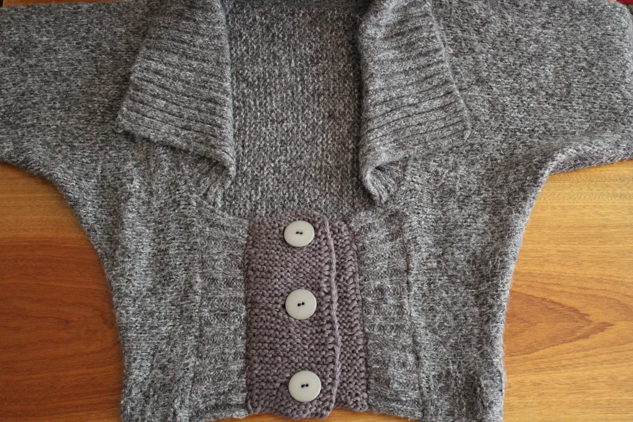 Przeróbka sweterka na drutach