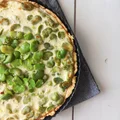 Tarta z bobem i kozim serem